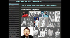 Desktop Screenshot of futurerocklegends.com